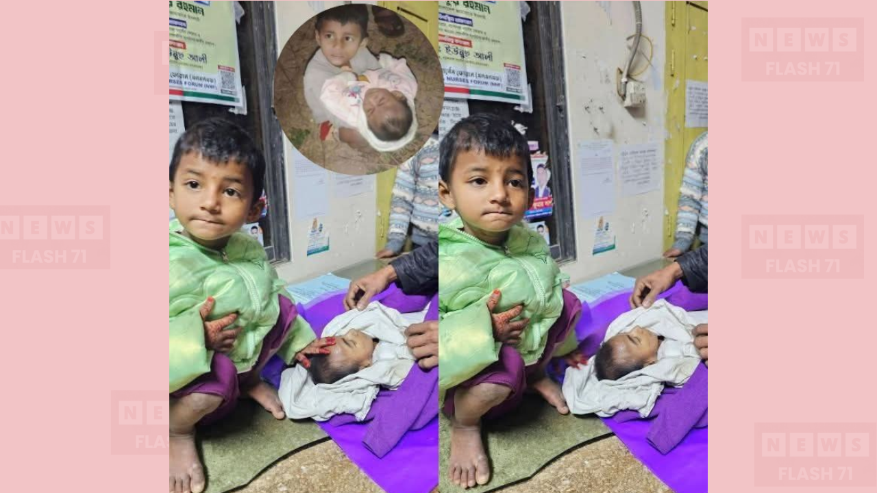 শেষবারের মতো ছোট ভাই মোর্শেদকে আদর করল আয়েশা, চিকিৎসাধীন অবস্থায় শিশুর মৃত্যু