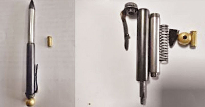 পেনগান আতঙ্কে পুলিশ সপ্তাহে ধাতব কলম নিষিদ্ধ