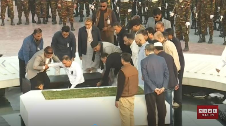 জিয়াউর রহমানের সমাধির পাশে খালেদা জিয়ার দাফন সম্পন্ন