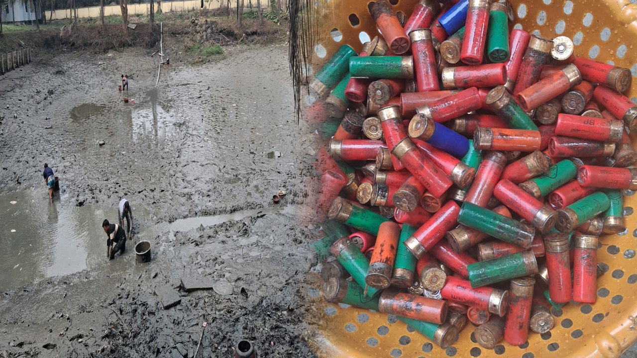 ফেনীতে থানার পুকুর মিলল পুলিশের লুট হওয়া ২১৯ রাউন্ড কার্তুজ