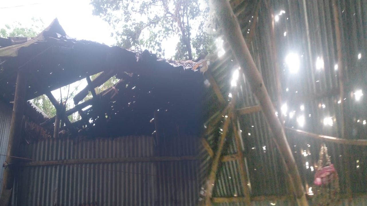 শিলা বৃষ্টির তাণ্ডবে জলঢাকায় বিপর্যয়, নিঃস্ব ৭০ শতাংশ পরিবার