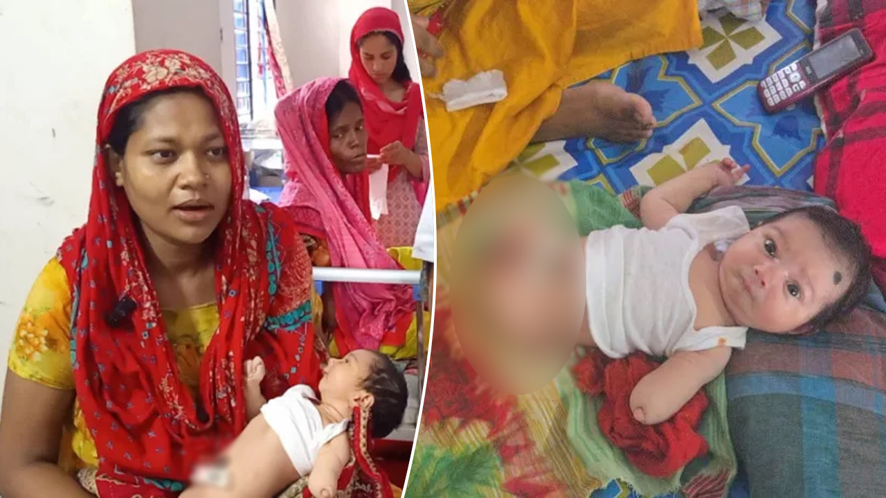 হাত-পাবিহীন সন্তানকে ফেলে দিতে চাইলেন বাবা, আগলে রাখলেন মা