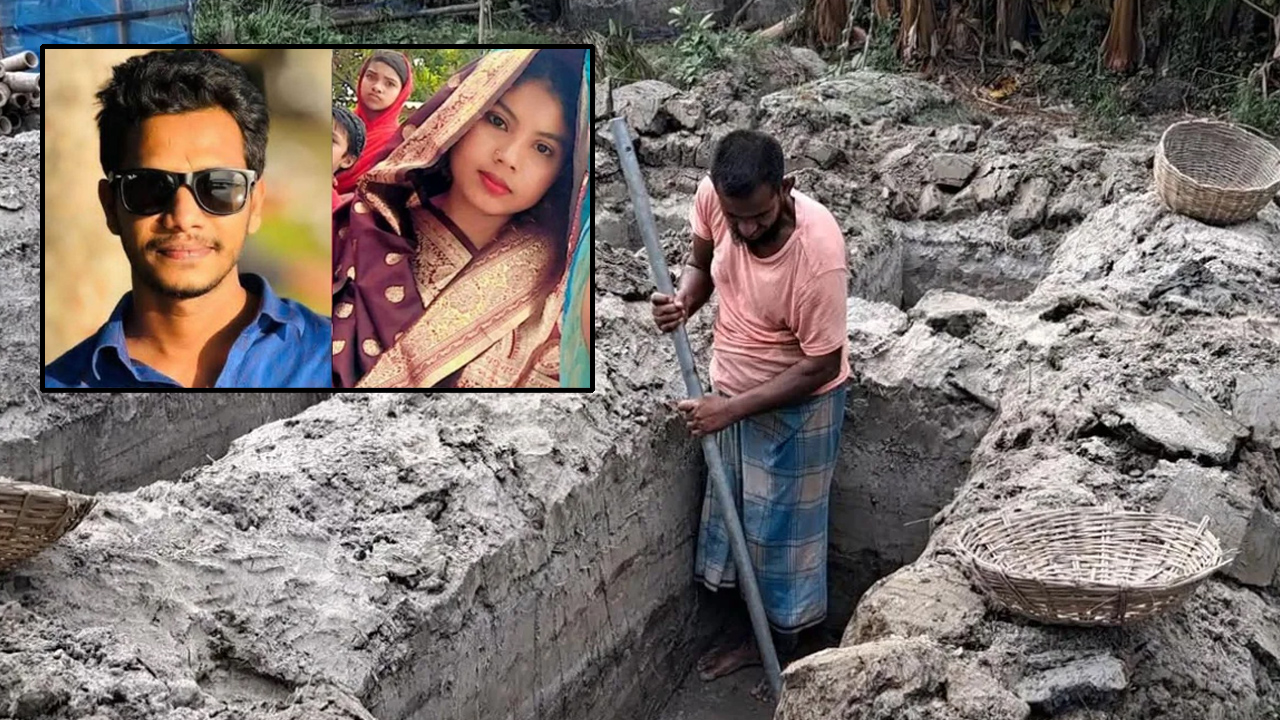 যে ঘরে নতুন বউকে বরণের কথা ছিল, সেখানে এখন লাশ দাফনের প্রস্তুতি