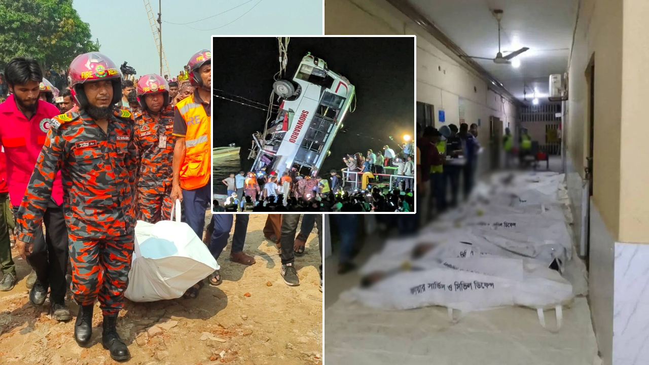 পদ্মায় বাসডুবিতে নিহত বেড়ে ২৬, পরিচয় মিলেছে ২৩ যাত্রীর