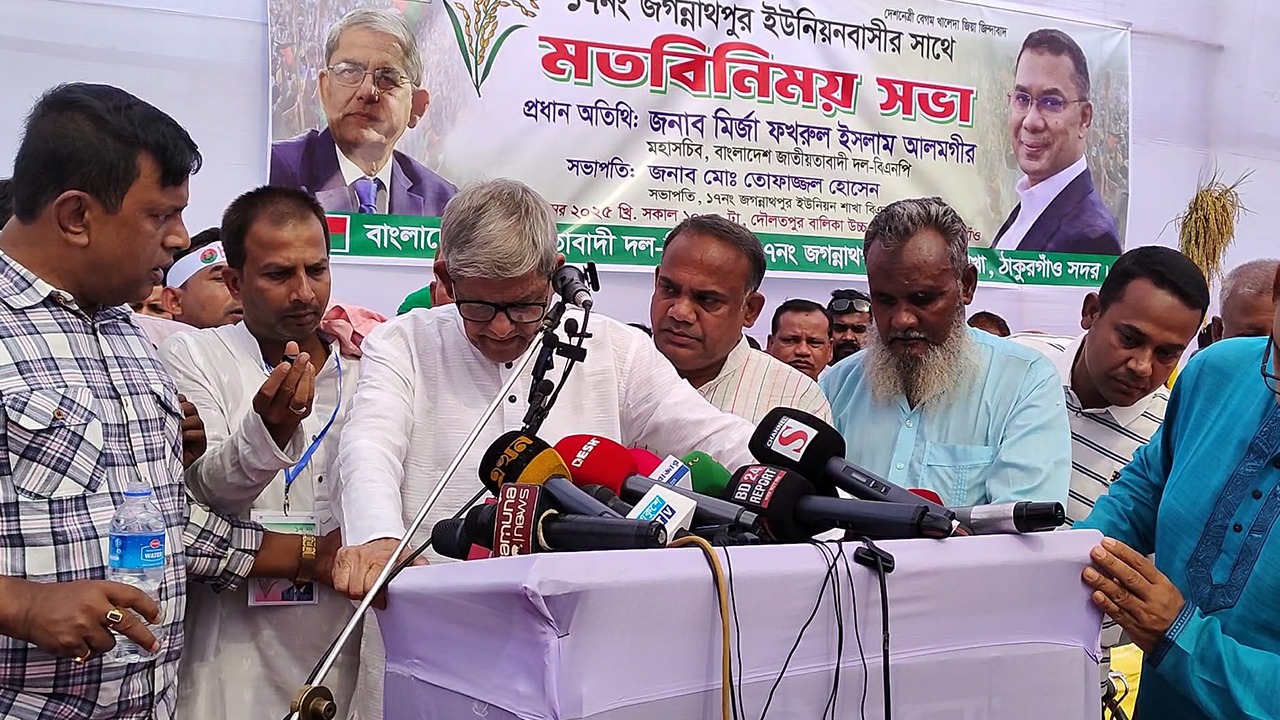 মতবিনিময় সভায় হঠাৎ অসুস্থ মির্জা ফখরুল