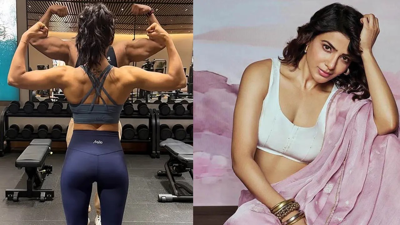 সামান্থা রুথ প্রভু প্রকাশ করলেন পেশিবহুল পিঠ