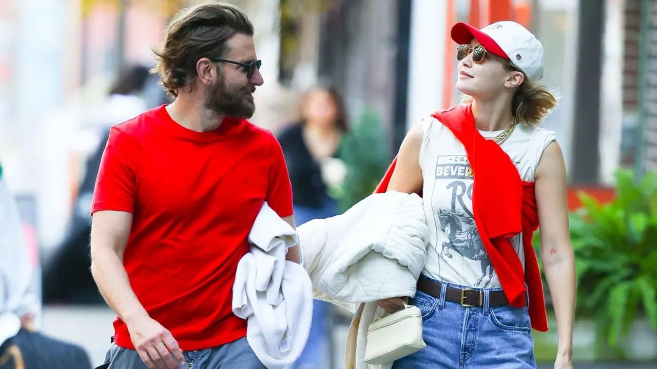 নিউইয়র্কের রাস্তায় জিজি হাদিদ–ব্র্যাডলি কুপার জুটি