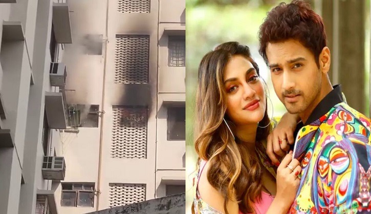 যশ-নুসরাতের ফ্ল্যাটের নিচে আগুন