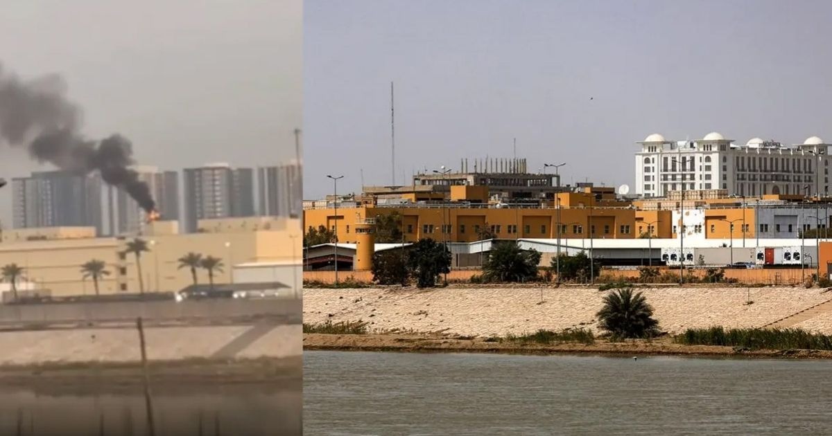 বাগদাদে মার্কিন দূতাবাসে ড্রোন হামলা, দেখা গেছে ধোঁয়ার কুণ্ডলী