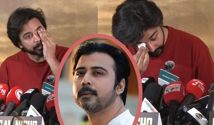 সংবাদ সম্মেলনে কাঁদলেন আফরান নিশো