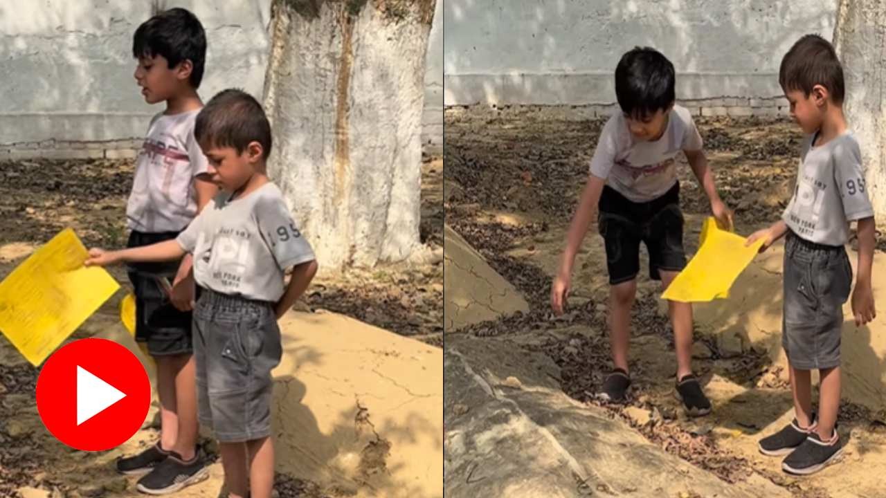 মায়ের কবরের পাশে দাঁড়িয়ে পরীক্ষার ফল জানাল দুই শিশু,ভাইরাল ভিডিওতে আবেগঘন দৃশ্য