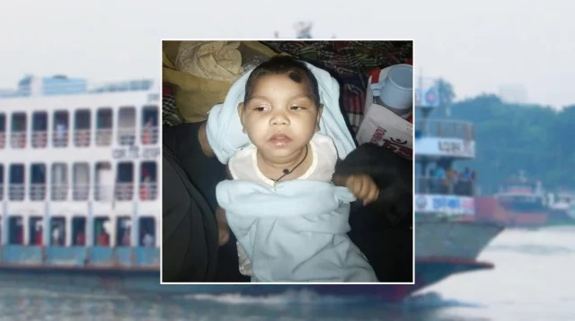 লঞ্চে ৬ মাসের শিশুকে রেখে উধাও বাবা