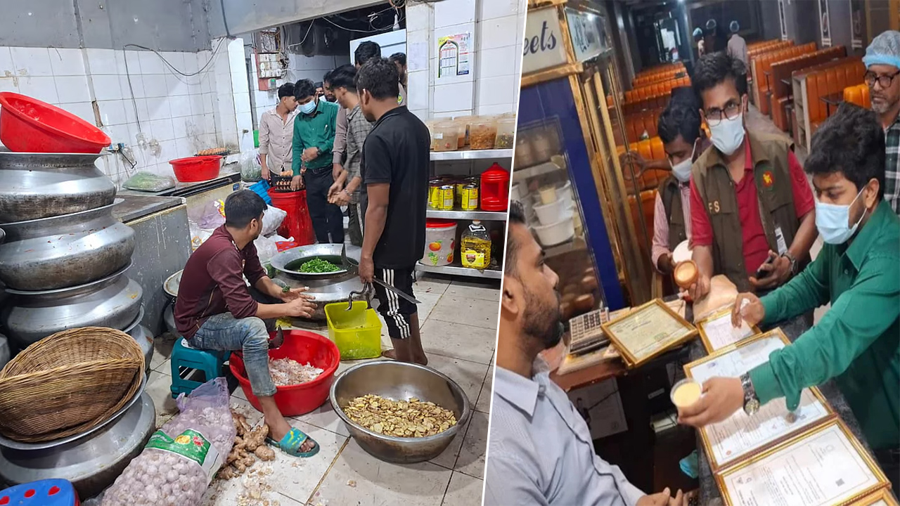 রান্নাঘরে মিলল তেলাপোকা-ইঁদুর, কাচ্চি ডাইনকে ৩ লাখ টাকা জরিমানা