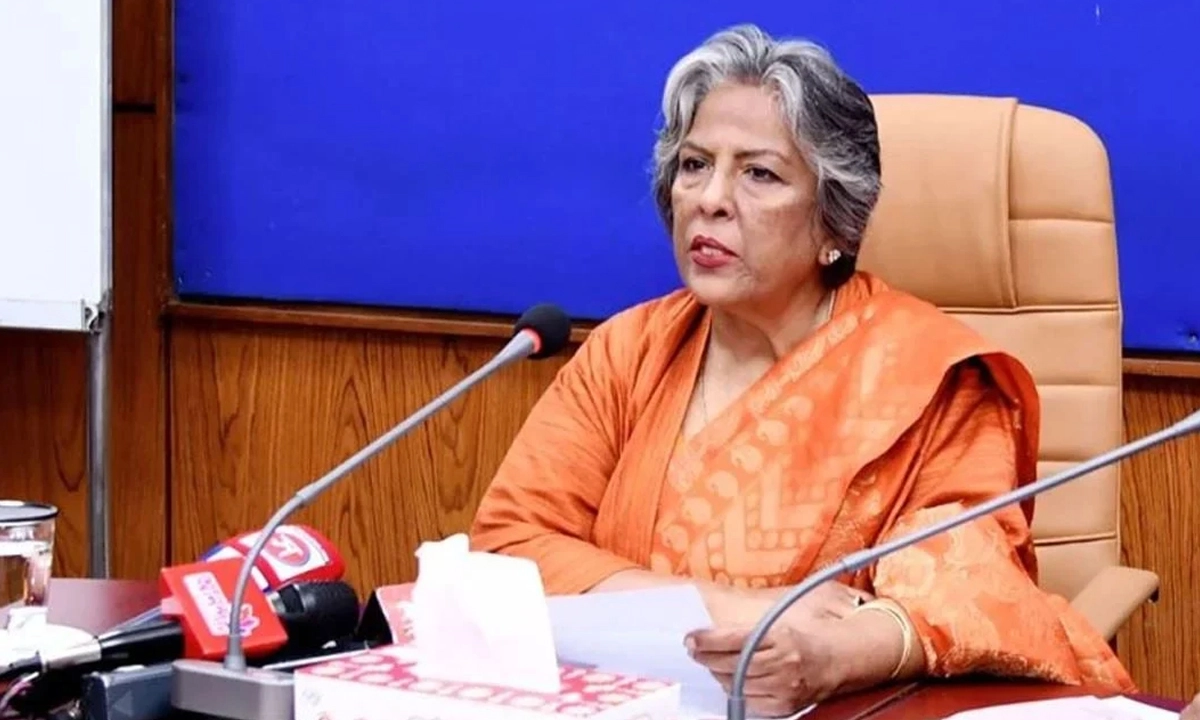 উপদেষ্টা শারমীন । ছবি: সংগৃহীত