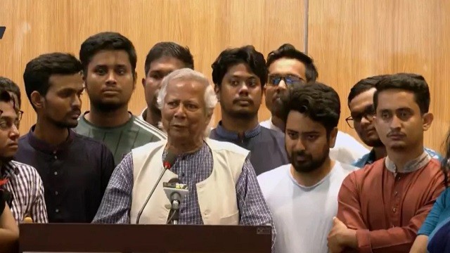 দেশকে ছাত্ররা পুনর্জন্ম দিয়েছে: ড. মুহাম্মদ ইউনূস