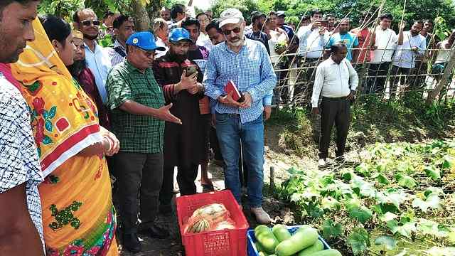 ফকিরহাটের অর্গানিক ফসল পরিদর্শনে আন্তর্জাতিক সংস্থা