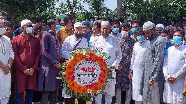 বশেমুরবিপ্রবি সহকারি অধ্যাপক কাজী মসিউর রহমানের জানাযা অনুষ্ঠিত