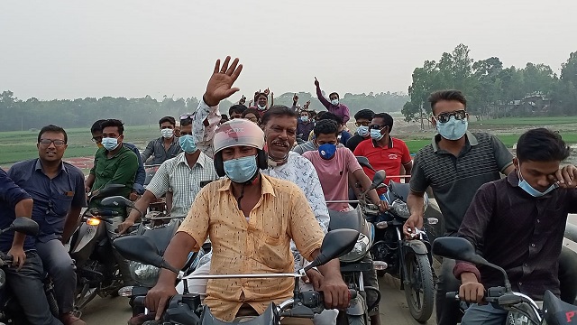 নৌকার মনোনয়ন প্রত্যাশী ওবায়দুর রহমানের গণসংযোগ