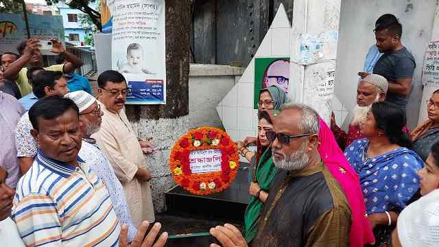 সৈয়দপুরে বিনম্র শ্রদ্ধা-ভালোবাসায় শহীদ আমিনুল হককে স্মরণ