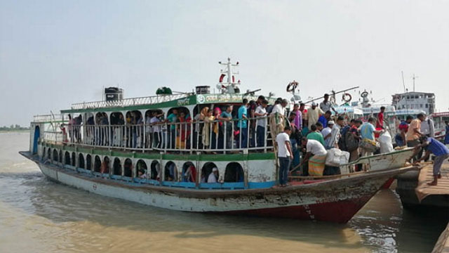 বাংলাবাজার-শিমুলিয়া নৌ-রুটে লঞ্চ চলাচল শুরু