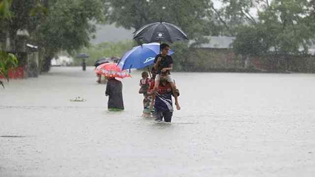 ১৫৫ মিলিমিটার বৃষ্টিপাতের রেকর্ড তেঁতুলিয়ায়