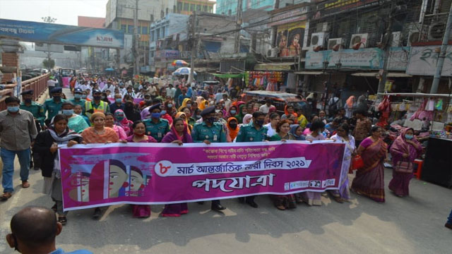 রাজশাহীতে নানা আয়োজনে আন্তর্জাতিক নারী দিবস পালিত