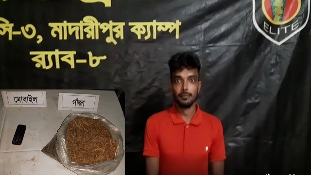 গোপালগঞ্জে গাঁজাসহ মাদক ব্যবসায়ী গ্রেফতার