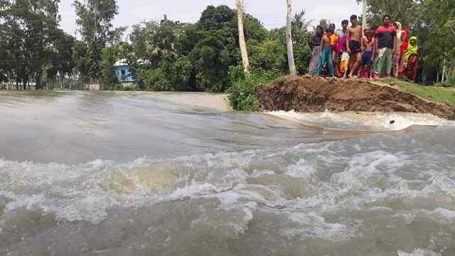 বগুড়ায় ফের বাড়ছে যমুনার পানি