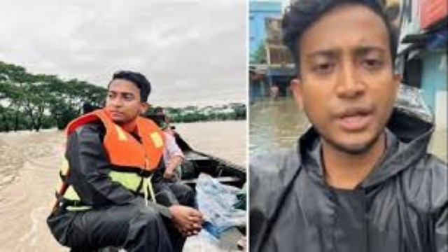 অসুস্থ শরীর নিয়েই সিলেটে ত্রাণ দিয়ে যাচ্ছেন তাশরীফ