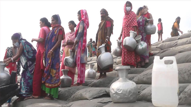 সাতক্ষীরার উপকূলীয় এলাকায় সুপেয় পানির তীব্র সংকট